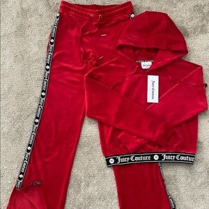 Juicy Couture Tracksuit Velour Hoodie Pants Set